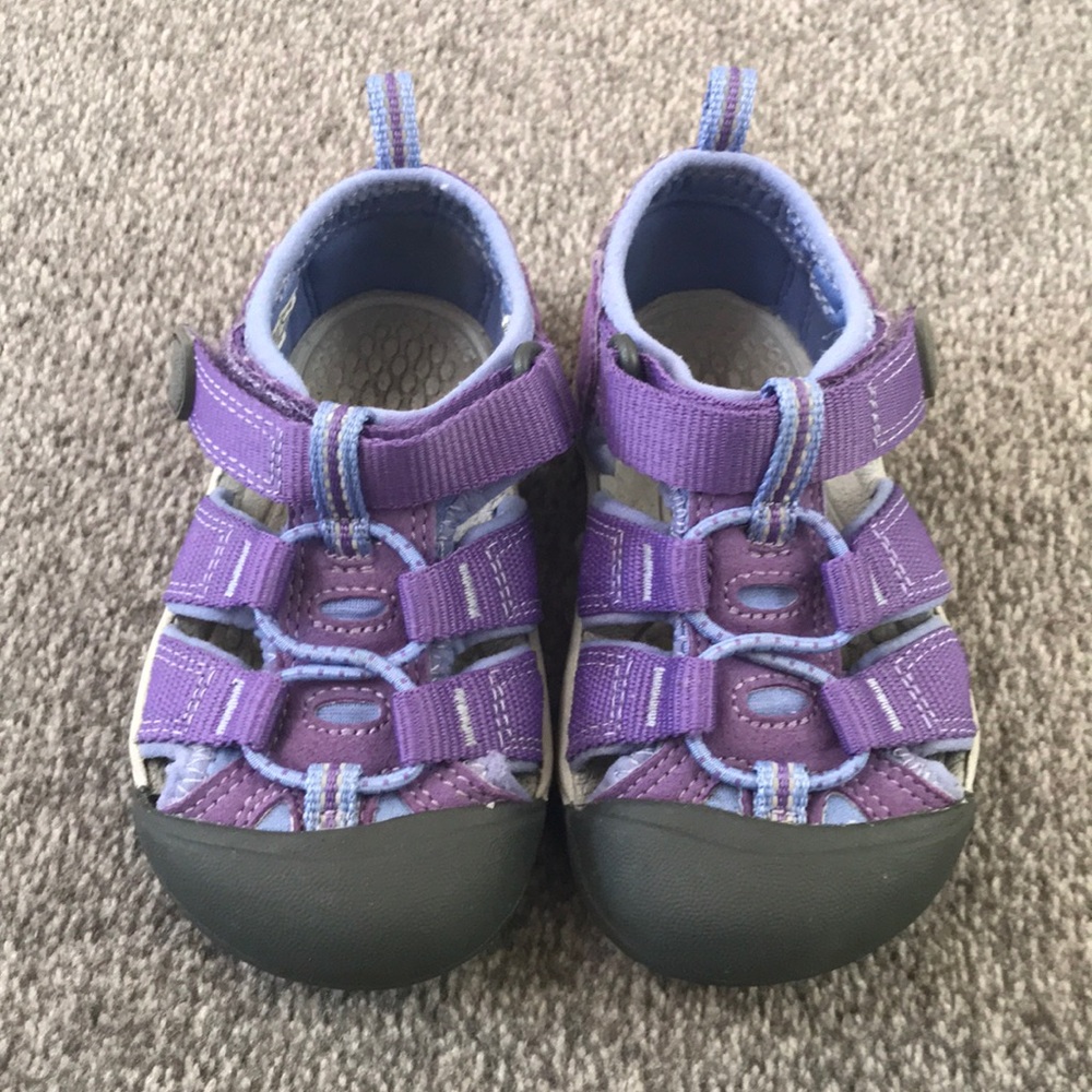 Purple Keen baby girl toddler hiking shoes sandals